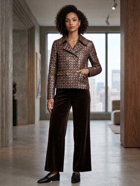 Michael Kors Brown Gold Jacket